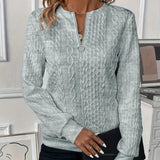 Nora | Zip-Up Knit Pullover