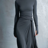 Naiara – Midi dress with side knot