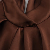 Satin Dress with Open Back