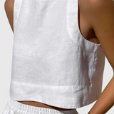 Avelina Minimalist Set in Lightweight Cotton and Linen