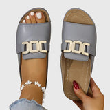 Kathryn - Comfortable sandals with buckle closure