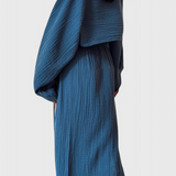 Martha Two-Piece Set with High-Slit Skirt