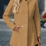 Sofia - Women's Winter Coat with Buttons