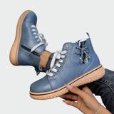 Inés - Modern Low-Cut Leather Orthopedic Boots