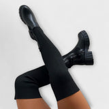 Lureva – Overknee Boots with Chunky Sole