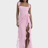 Amira - Dark Plum Long Dress