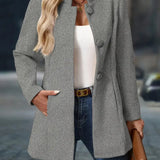 Sofia - Women's Winter Coat with Buttons
