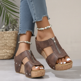 Gigi - Elegant Wedge Sandals