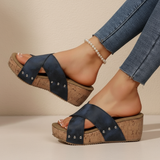 Oakley – Boho Style Wedge Sandals