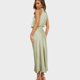 Chantal | Elegant Satin Dress