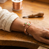Sarah's Opal Copper Bracelet