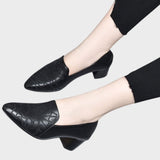 Elena | Leather Shoes with Embroidery