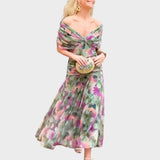 Lora - Long Dress with V-Neck