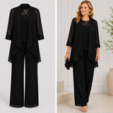 Evelina™ | Flowing Jacket & Wide-Leg Pant Set