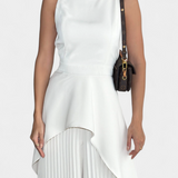 Paola - Asymmetrical Set with Pleated Pants