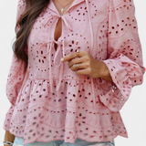 Kayden Bohemian Lace Top with Flowing Cut
