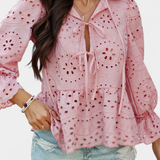 Kayden Bohemian Lace Top with Flowing Cut