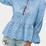 Kayden Bohemian Lace Top with Flowing Cut