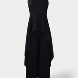 Paola - Asymmetrical Set with Pleated Pants