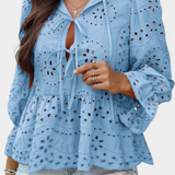 Kayden Bohemian Lace Top with Flowing Cut