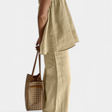 Lía Summer Set with Loose Top and Flowing Pants