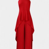Paola - Asymmetrical Set with Pleated Pants