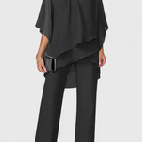 Kitty Two-Piece Set with Off-the-Shoulder Design and Fluid Silhouette