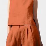 Yvanne Vintage Sleeveless Summer Set