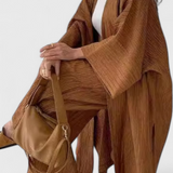 Caspian Relaxed Two-Piece Set with Long Kimono
