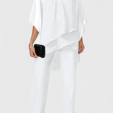 Kitty Two-Piece Set with Off-the-Shoulder Design and Fluid Silhouette