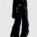 Maeva Casual Two-Piece Set with Opening and Bow
