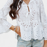 Kayden Bohemian Lace Top with Flowing Cut