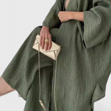 Caspian Relaxed Two-Piece Set with Long Kimono