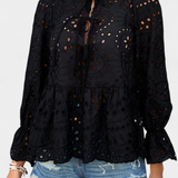 Kayden Bohemian Lace Top with Flowing Cut