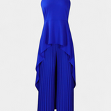 Paola - Asymmetrical Set with Pleated Pants