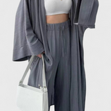 Caspian Relaxed Two-Piece Set with Long Kimono
