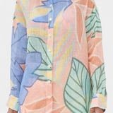 Lumina Tropical Set with Loose Shirt and High-Waisted Shorts