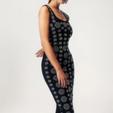 Moira - Diamond Maxi Fitted Bandage Dress