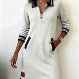 Catalina – Long Sleeve Cotton Dress