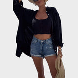 Selena | Embroidered Shirt with Shiny Details