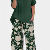 Aivy Two-Piece Floral Set with Relaxed Touch