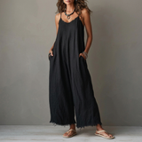 Inés | Relaxed Wide-Leg Jumpsuit with Pockets