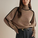 Edith | Roll Neck Cotton-Blend Pullover