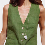 Jennifer Linen Cotton Vest and Shorts Set