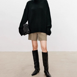 Beatrice | Cable Knit Roll Neck Jumper
