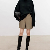 Beatrice | Cable Knit Roll Neck Jumper