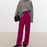 Beatrice | Cable Knit Roll Neck Jumper