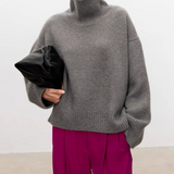 Beatrice | Cable Knit Roll Neck Jumper