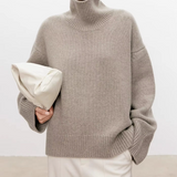 Beatrice | Cable Knit Roll Neck Jumper