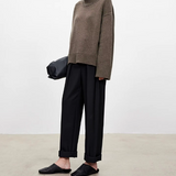 Beatrice | Cable Knit Roll Neck Jumper